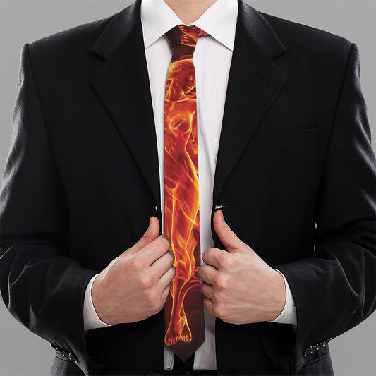Phoenix Angel Print Necktie