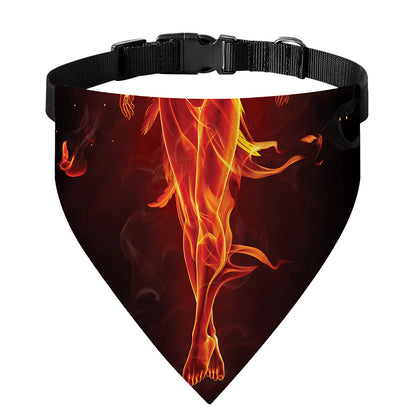 Phoenix Angel Print Over The Collar Dog Bandana