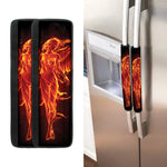 Phoenix Angel Print Refrigerator Handle Covers