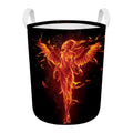 Phoenix Angel Print Round Laundry Basket
