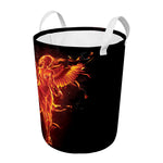 Phoenix Angel Print Round Laundry Basket