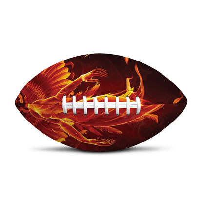 Phoenix Angel Print Rugby Ball