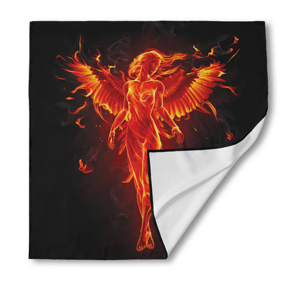 Phoenix Angel Print Silk Bandana