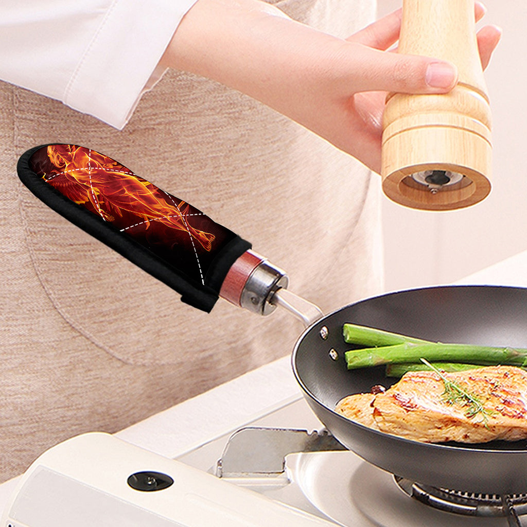 Phoenix Angel Print Skillet Handle Cover