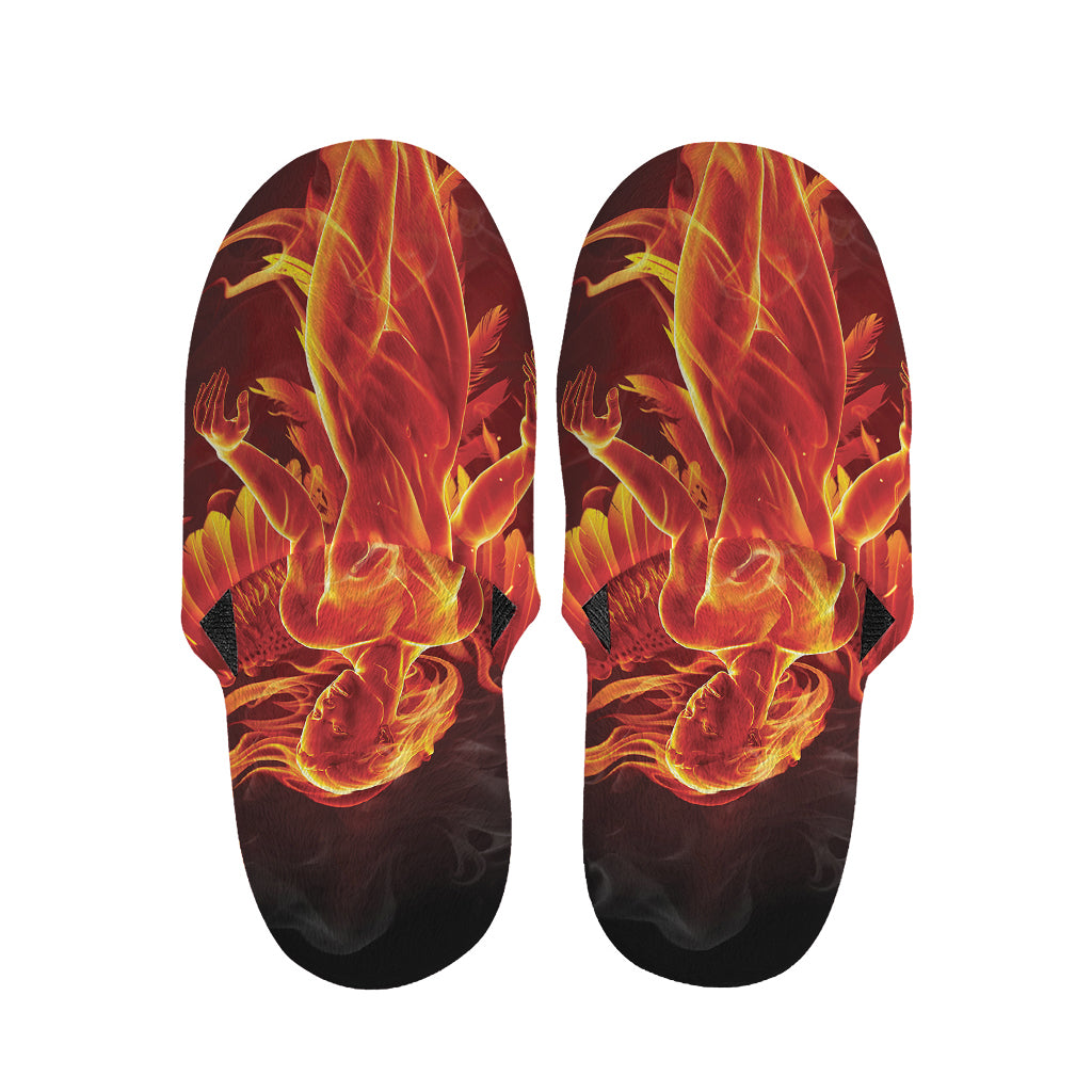 Phoenix Angel Print Slippers