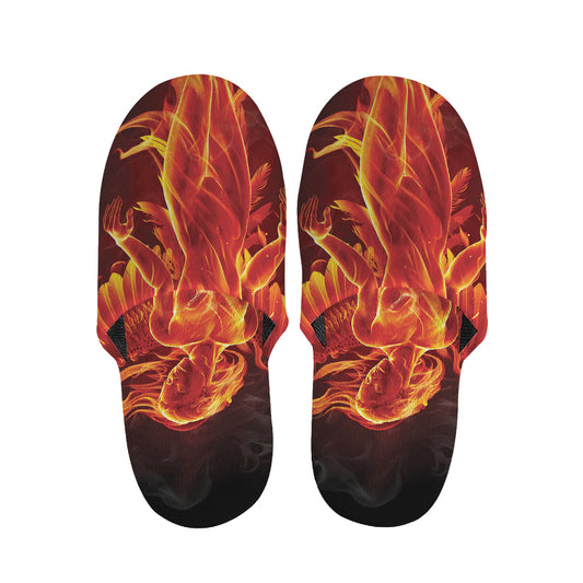 Phoenix Angel Print Slippers
