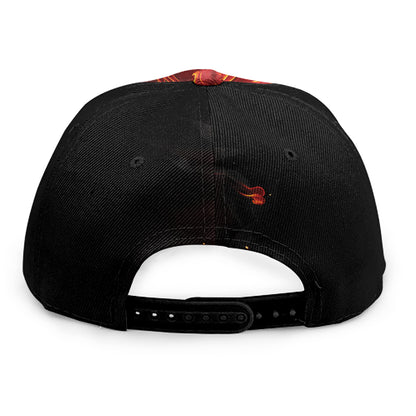Phoenix Angel Print Snapback Cap