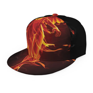 Phoenix Angel Print Snapback Cap