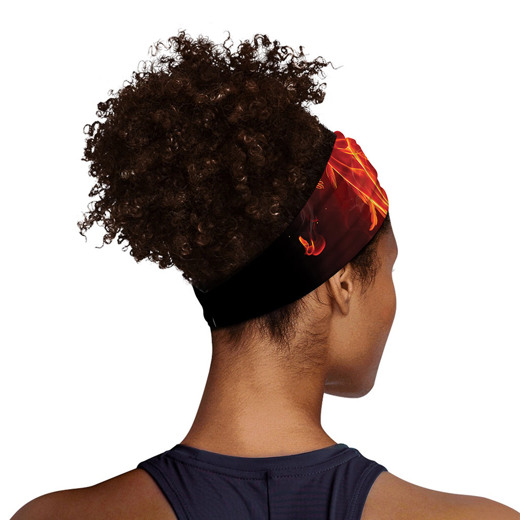 Phoenix Angel Print Sports Headband