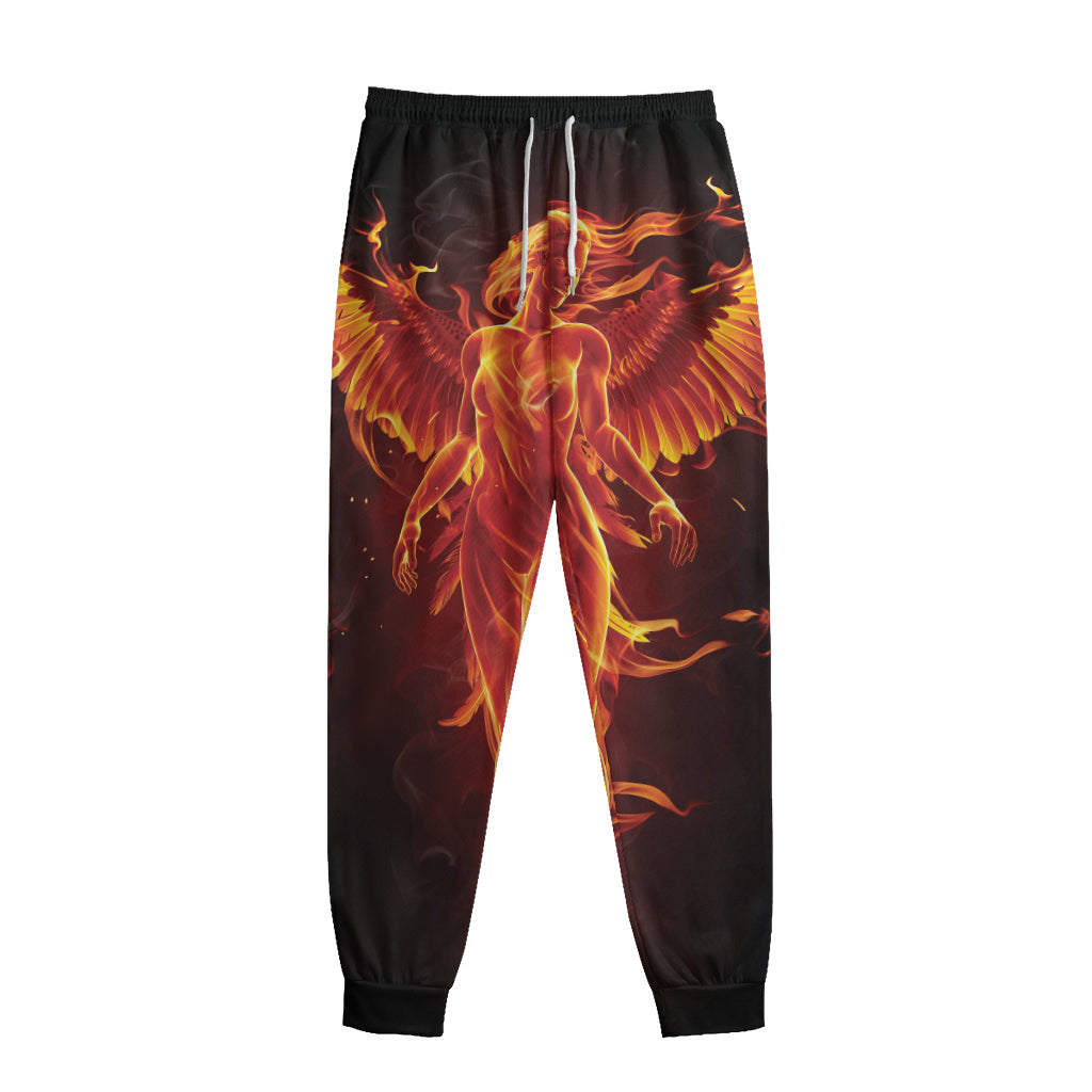 Phoenix Angel Print Sweatpants