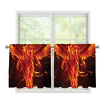 Phoenix Angel Print Tier Curtains