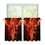 Phoenix Angel Print Tier Curtains