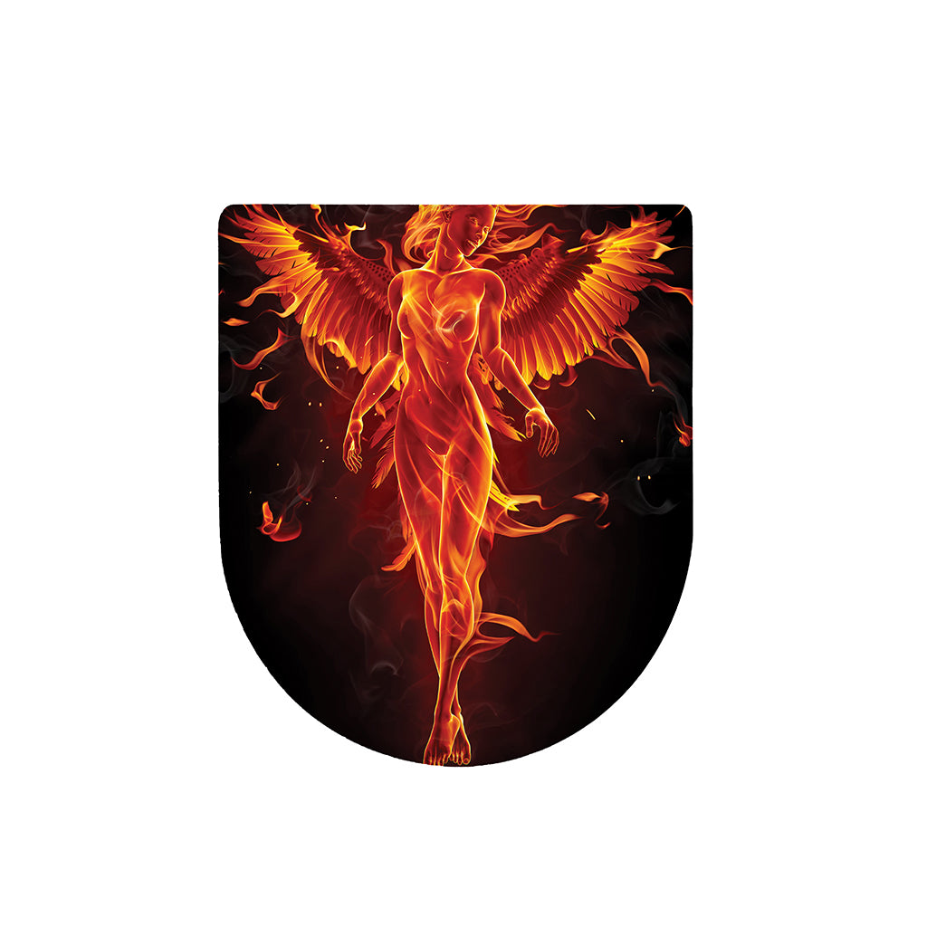 Phoenix Angel Print Toilet Lid Cover