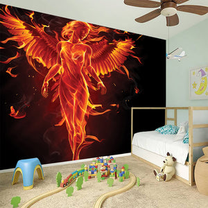 Phoenix Angel Print Wall Sticker