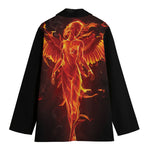 Phoenix Angel Print Women's Cotton Blazer