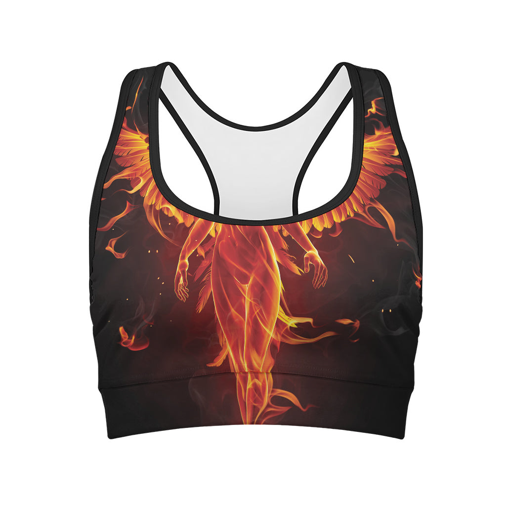 Phoenix Angel Print Women's Sports Bra