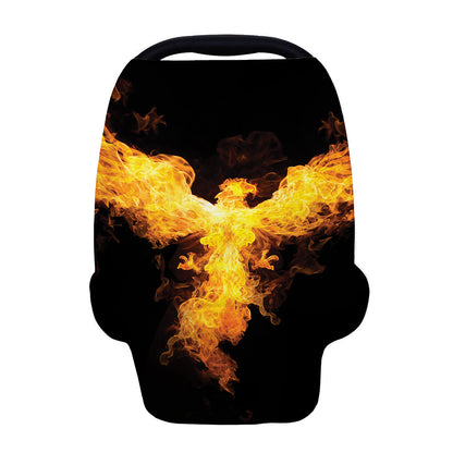 Phoenix Firebird Print Baby Seat Cover