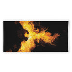Phoenix Firebird Print Beach Towel