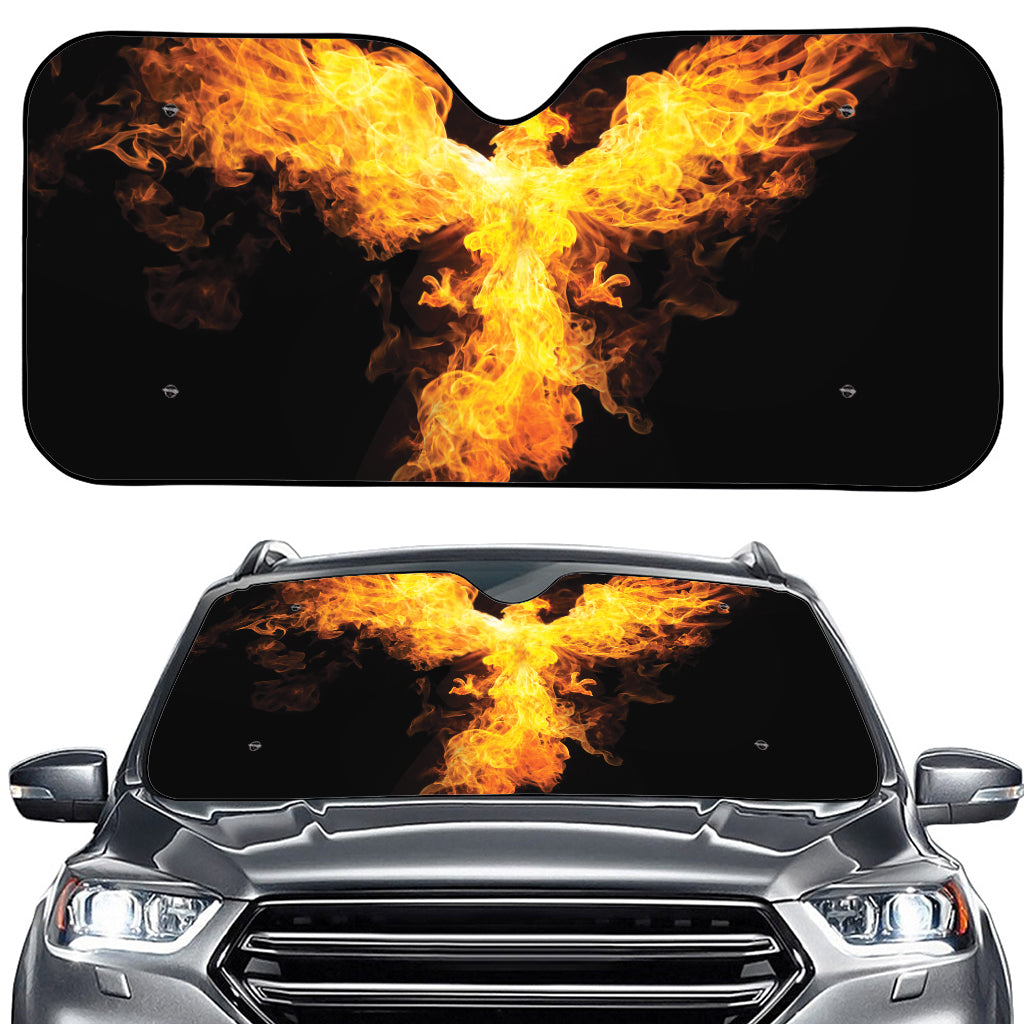 Phoenix Firebird Print Car Windshield Sun Shade