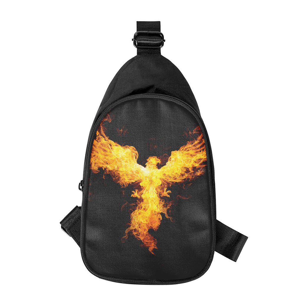 Phoenix Firebird Print Chest Bag