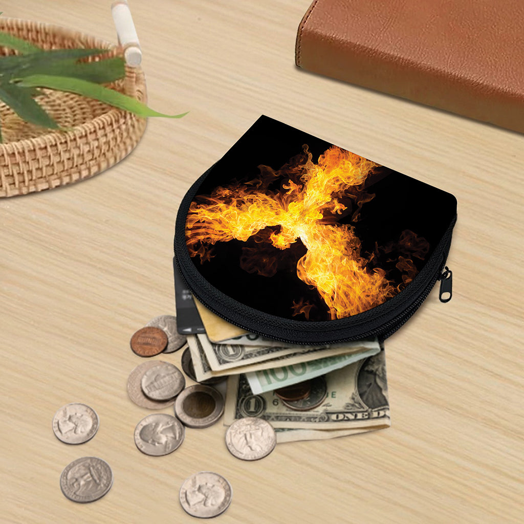 Phoenix Firebird Print Coin Purse