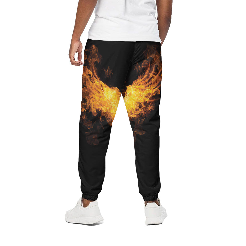 Phoenix Firebird Print Cotton Pants