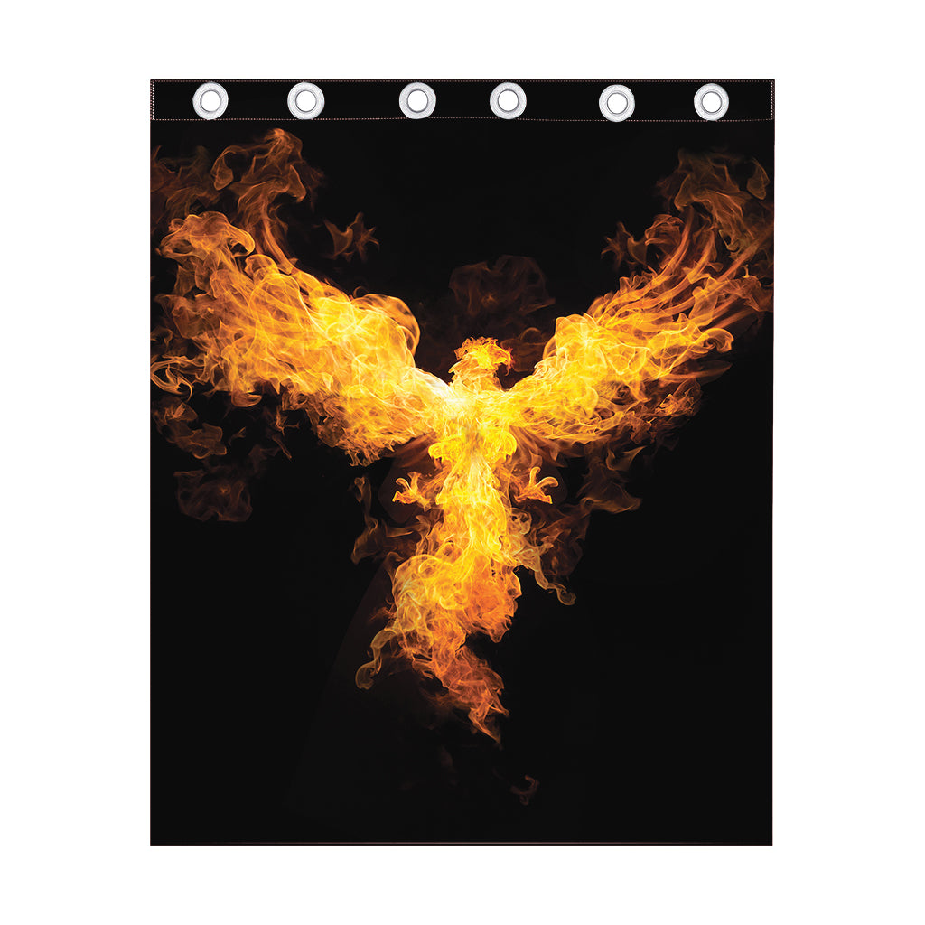Phoenix Firebird Print Curtain