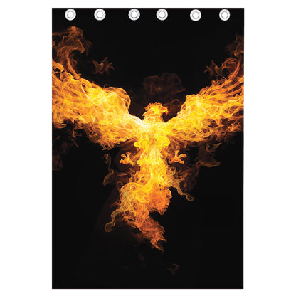 Phoenix Firebird Print Curtain