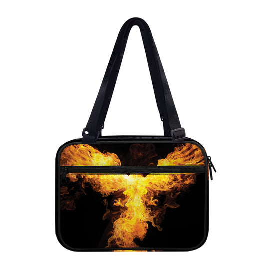 Phoenix Firebird Print Double Strap Bible Bag