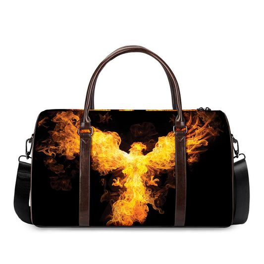 Phoenix Firebird Print Duffle Bag