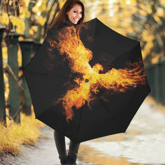 Phoenix Firebird Print Foldable Umbrella