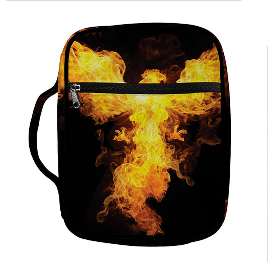 Phoenix Firebird Print Front Pocket Bible Bag