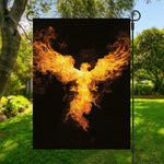 Phoenix Firebird Print Garden Flag