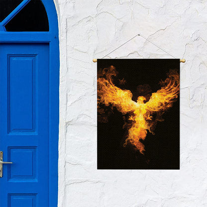 Phoenix Firebird Print Garden Flag