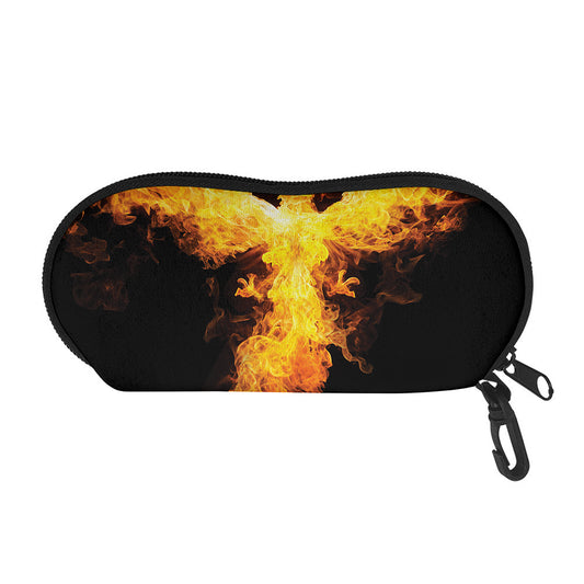 Phoenix Firebird Print Glasses Case