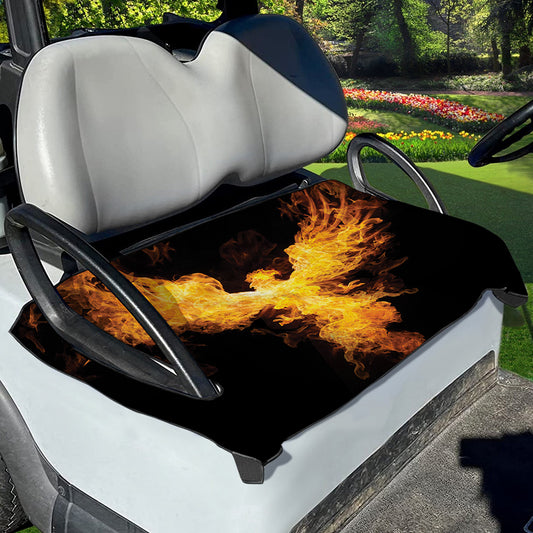 Phoenix Firebird Print Golf Cart Seat Cover