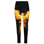 Phoenix Firebird Print High-Waisted Pocket Leggings