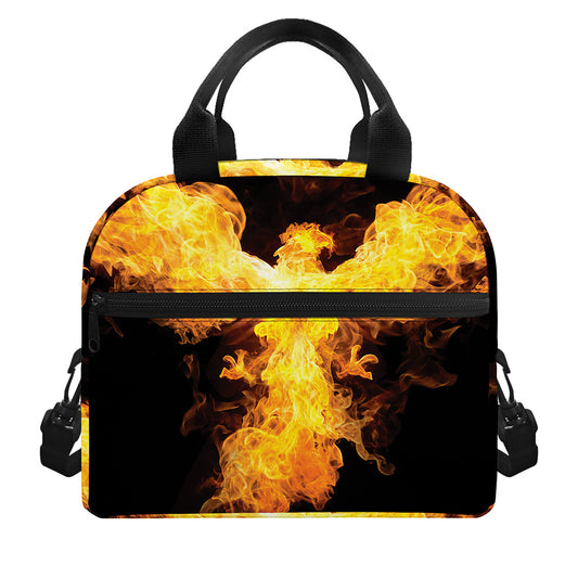 Phoenix Firebird Print Insulated Lunch Bag