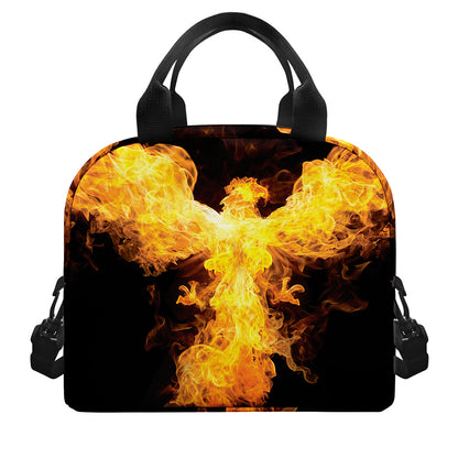 Phoenix Firebird Print Insulated Lunch Bag