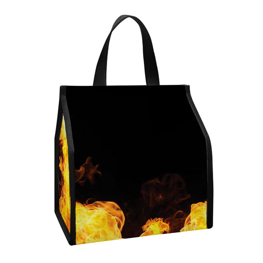 Phoenix Firebird Print Insulated Lunch Tote