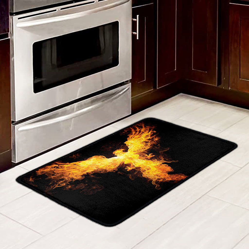 Phoenix Firebird Print Kitchen Mat