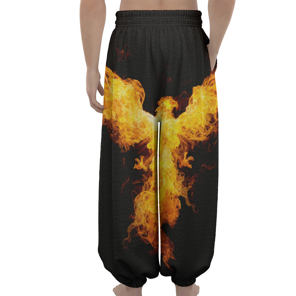Phoenix Firebird Print Lantern Pants