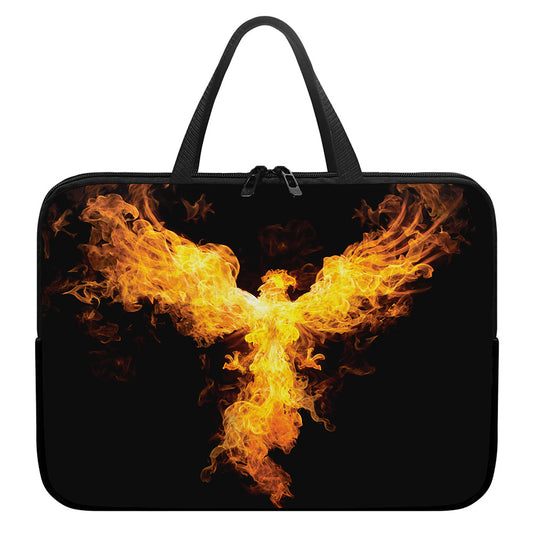 Phoenix Firebird Print Laptop Sleeve With Handle