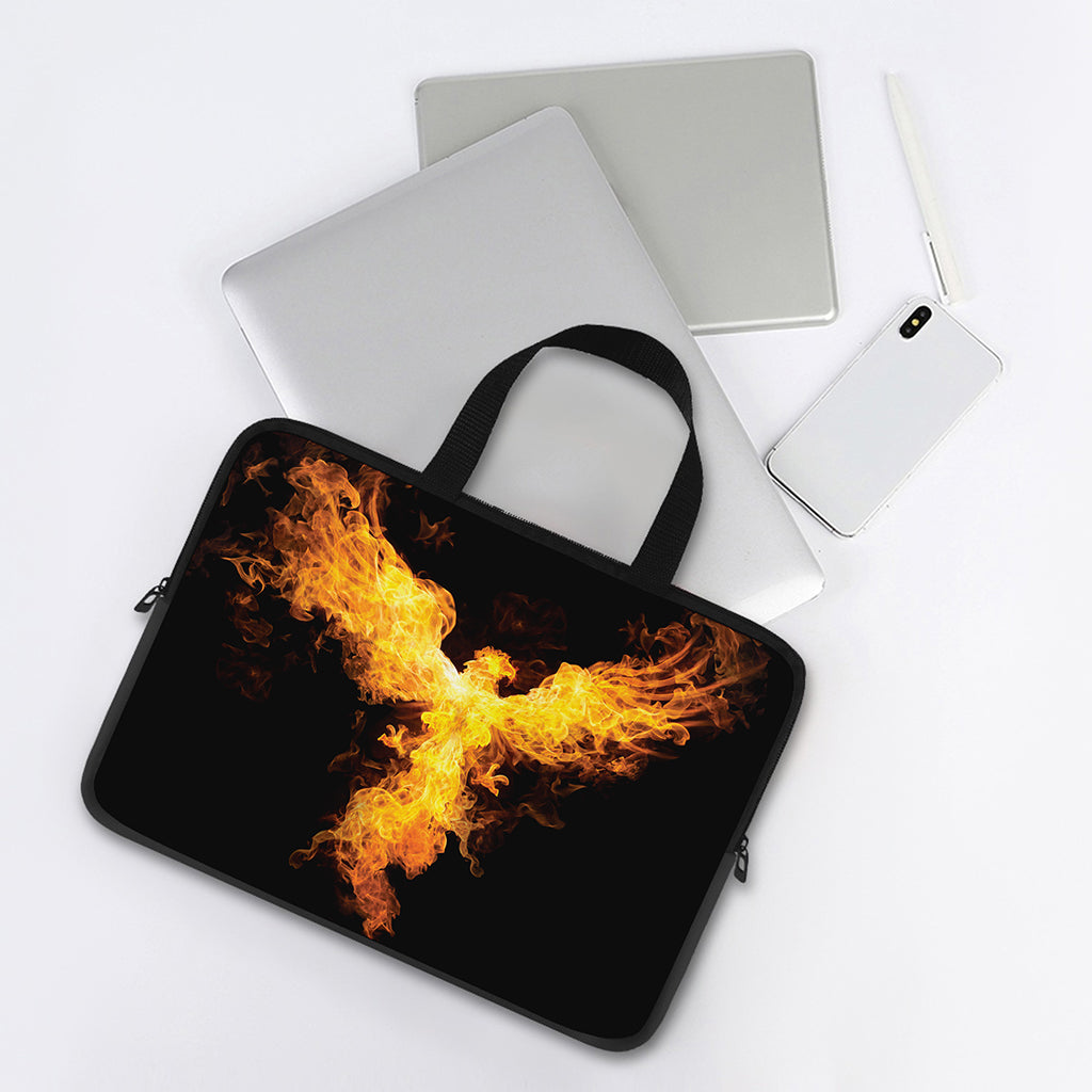 Phoenix Firebird Print Laptop Sleeve With Handle