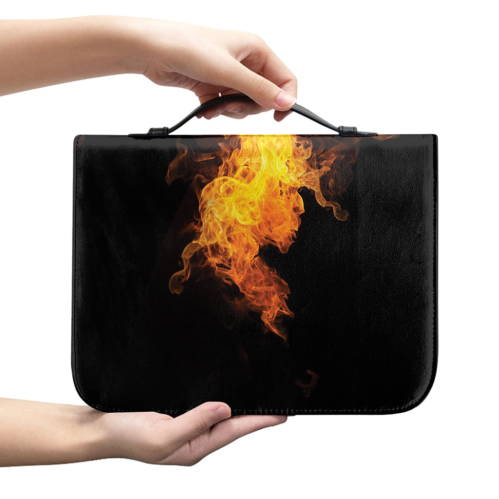 Phoenix Firebird Print Leather Bible Cover