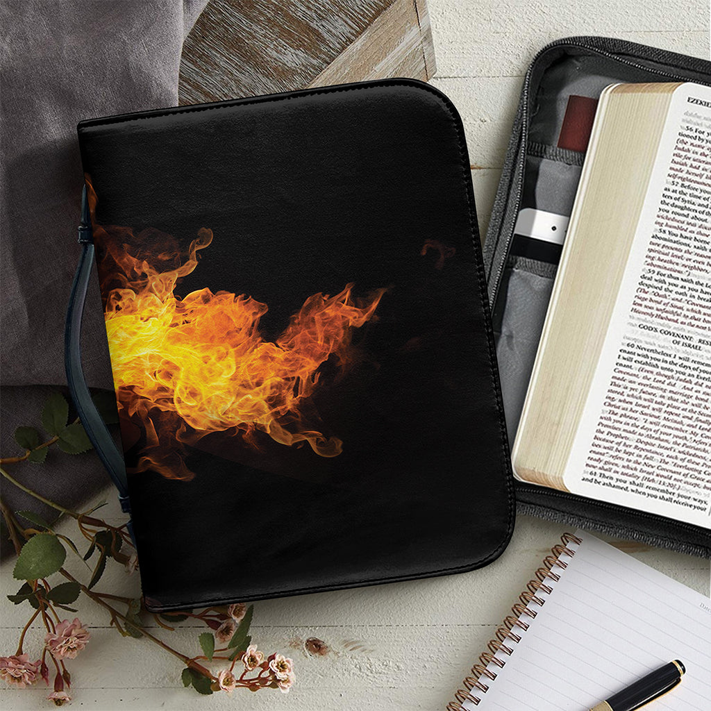 Phoenix Firebird Print Leather Bible Cover