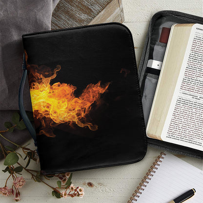Phoenix Firebird Print Leather Bible Cover