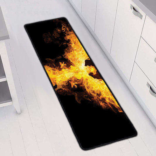 Phoenix Firebird Print Long Kitchen Mat