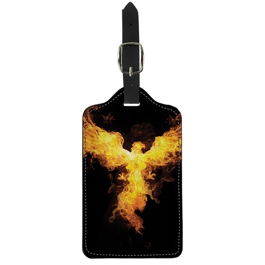 Phoenix Firebird Print Luggage Tag