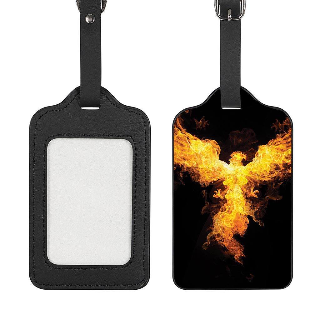 Phoenix Firebird Print Luggage Tag